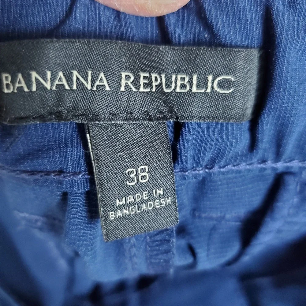 Banana Republic Men's Shorts Size 38‎ Navy Blue Stretch Fabric New With Tags
